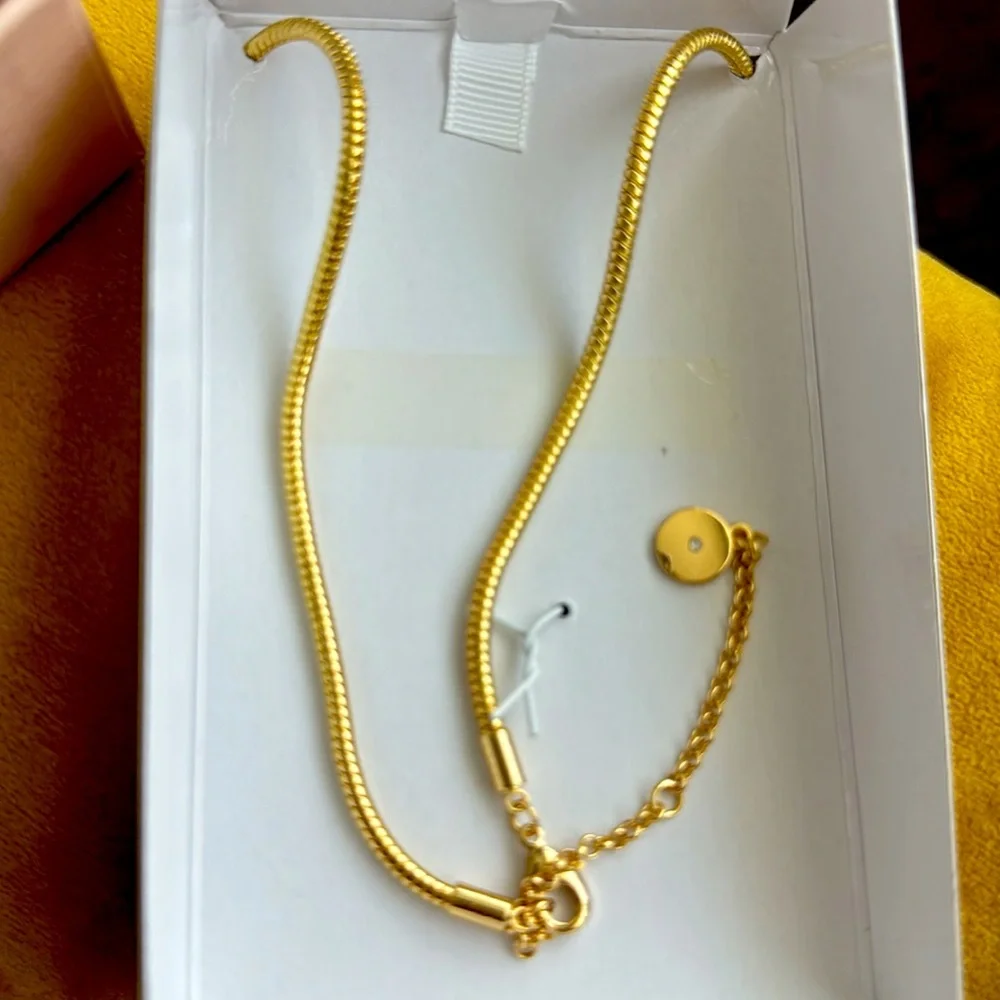 New Camila Coelho Gold color Sunburst Necklace with Opal